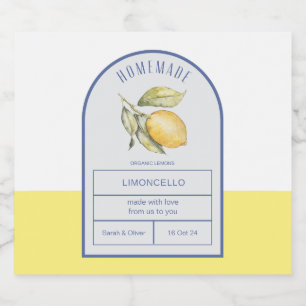 Étiquettes Pour Bouteilles De Liqueur Bouteille Mariage Boho Arch Lemons Limoncello