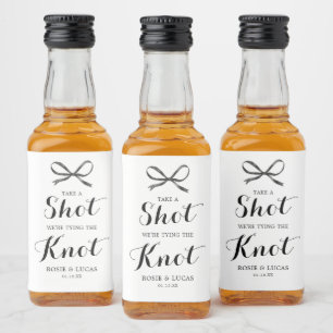 Étiquettes Pour Bouteilles De Liqueur Bow Prendre Un Mariage Shot Partie Engagement