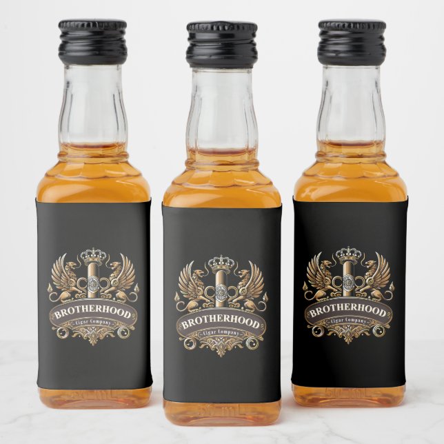 Étiquettes Pour Bouteilles De Liqueur Brotherhood Cigar Company  (Bouteilles)