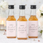 Étiquettes Pour Bouteilles De Liqueur Brunch rose pâle Fête des mariées<br><div class="desc">Fête des mariées Blush Pink Brunch Mini Liquor Étiquettes de bouteille avec élégant script de typographie. D'autres produits avec ce design sont dans la collection ci-dessous.</div>