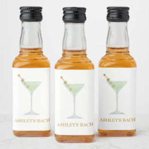 Étiquettes Pour Bouteilles De Liqueur Cadeau de mariage cocktail Martini Enterrement de 