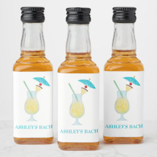 Étiquettes Pour Bouteilles De Liqueur Cadeau de mariage Cocktail Piña Colada Enterrement