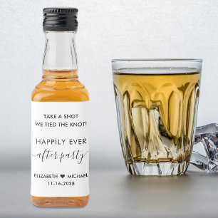 Étiquettes Pour Bouteilles De Liqueur Cadeau de mariage de fête de réception « Pour touj