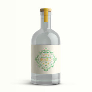 Étiquettes Pour Bouteilles De Liqueur Cadre de logo décoratif Limoncello