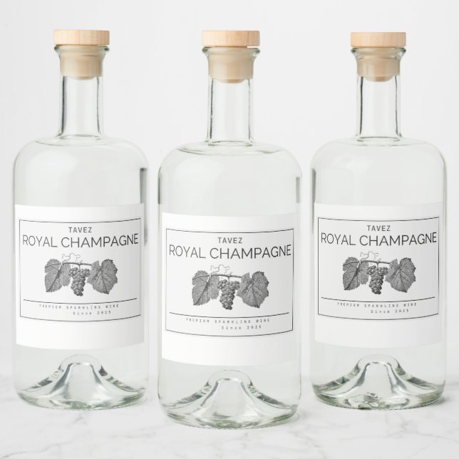 Étiquettes Pour Bouteilles De Liqueur Conception d'étiquette de bouteille de luxe (Bouteilles)