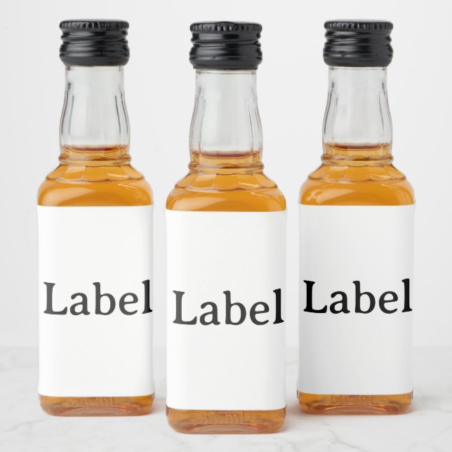 Étiquettes Pour Bouteilles De Liqueur Create Your Own Simple Custom 3" x 2" Mini  (Bouteilles)