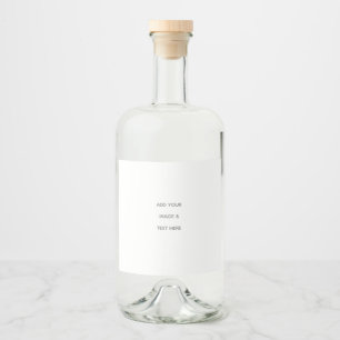 Étiquettes Pour Bouteilles De Liqueur Créez votre propre blanc 