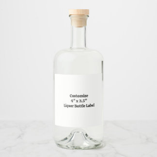 Étiquettes Pour Bouteilles De Liqueur Créez votre propre bouteille de liqueur personnali