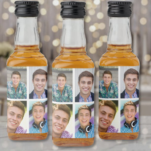 Étiquettes Pour Bouteilles De Liqueur Créez Votre Propre Collage de Photos