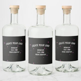 Étiquettes Pour Bouteilles De Liqueur Créez votre propre personnalisation
