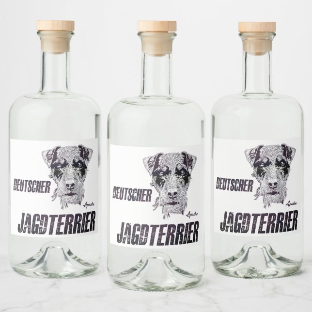 Étiquettes Pour Bouteilles De Liqueur Deutscher Jagdterrier (Bouteilles)