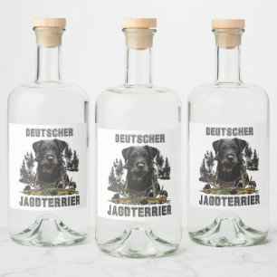 Étiquettes Pour Bouteilles De Liqueur  Deutscher Jagdterrier 