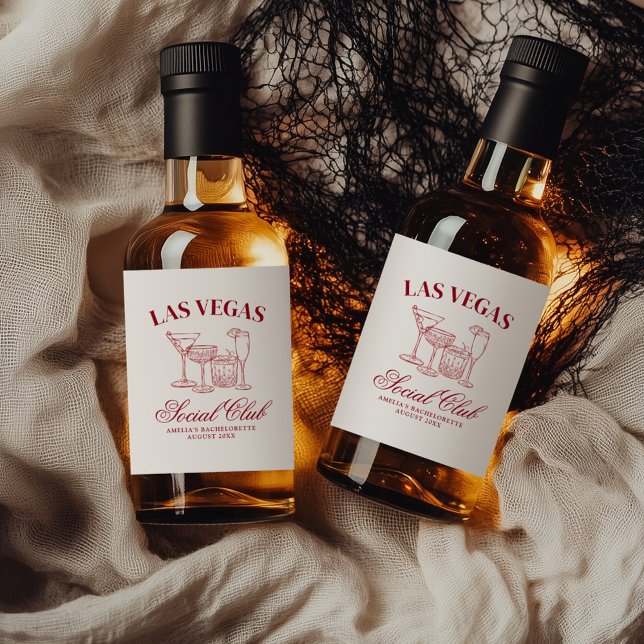 Étiquettes Pour Bouteilles De Liqueur Drunin In Love Cocktails Bachelorette Social Club (Créateur téléchargé)
