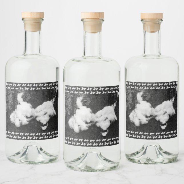 Étiquettes Pour Bouteilles De Liqueur duvet (Bouteilles)
