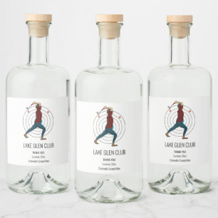 Étiquettes Pour Bouteilles De Liqueur Éclatement de l'Ax