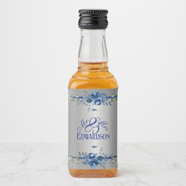 Étiquettes Pour Bouteilles De Liqueur Élégant Félicité  (Devant)