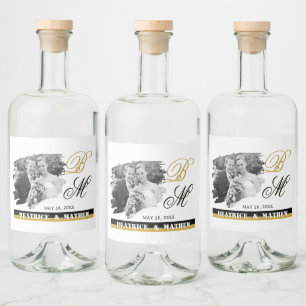 Étiquettes Pour Bouteilles De Liqueur Elégant mariage Étiquettes de bouteille photo, Ann