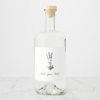 Étiquettes Pour Bouteilles De Liqueur Ensemble de Étiquettes de Lavande de Boissons Pers