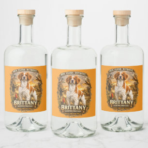 Étiquettes Pour Bouteilles De Liqueur Épagneul breton