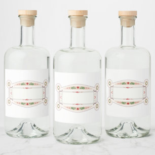 Étiquettes Pour Bouteilles De Liqueur Etiquette rétro pour flacon