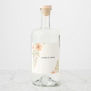 Étiquettes Pour Bouteilles De Liqueur Étiquettes de bouteille de liqueur de mariage de f
