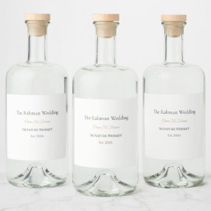 Étiquettes Pour Bouteilles De Liqueur Étiquettes de luxe pour spiritueux Whiskey perso