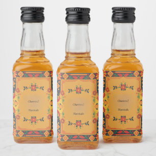 Étiquettes Pour Bouteilles De Liqueur Étiquettes de mini-bouteilles sur le thème de la F