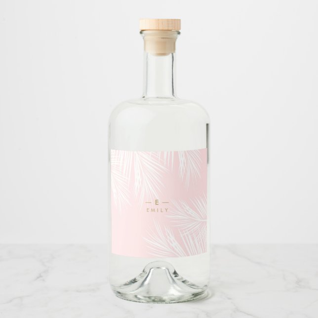 Étiquettes Pour Bouteilles De Liqueur Etiquettes personnalisées tropical bouteilles  (Devant)