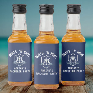 Étiquettes Pour Bouteilles De Liqueur Faveurs de fête de célibataire de bateaux N Bros N