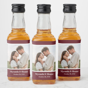 Étiquettes Pour Bouteilles De Liqueur Fête de fiançailles photo Bourgogne