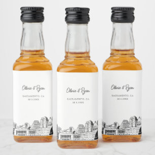 Étiquettes Pour Bouteilles De Liqueur Fête de Sacramento Favoriser Bienvenue Cadeau pers