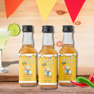 Étiquettes Pour Bouteilles De Liqueur Fête de tequila Margarita pour 60e anniversaire pe
