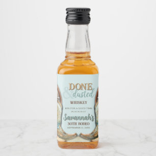 Étiquettes Pour Bouteilles De Liqueur Fille de l'Ouest de pays fait et rouillé Anniversa