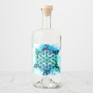 Étiquettes Pour Bouteilles De Liqueur Fleur De Vie - Façons Colorées 3