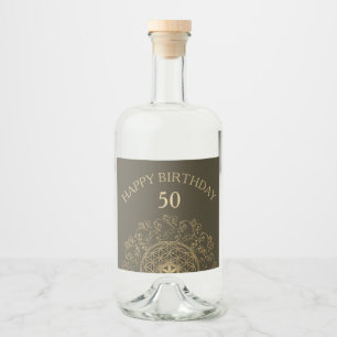 Étiquettes Pour Bouteilles De Liqueur Fleur De Vie - Ornements Vintages Mandala 2