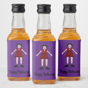 Étiquettes Pour Bouteilles De Liqueur Gothique Halloween Vampire Lady Custom