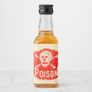 Étiquettes Pour Bouteilles De Liqueur Halloween faux poison