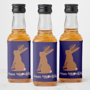 Étiquettes Pour Bouteilles De Liqueur Halloween Jackalope Trace ou traitement personnali