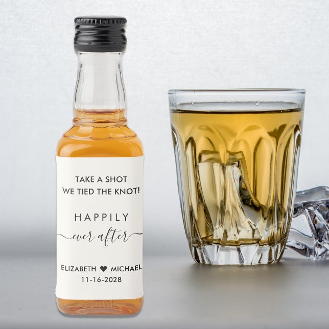 Étiquettes Pour Bouteilles De Liqueur Heureusement Jamais Après Crème Mariage Faveur (Créateur téléchargé)