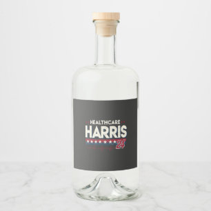 Étiquettes Pour Bouteilles De Liqueur Hôtes De Soins De Santé Pour Harris 24 Kamala Walz