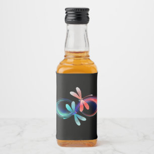 Étiquettes Pour Bouteilles De Liqueur Infini avec des libellules lumineuses