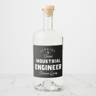 Étiquettes Pour Bouteilles De Liqueur Ingénieur industriel, cool, ingénieur, ingénierie,