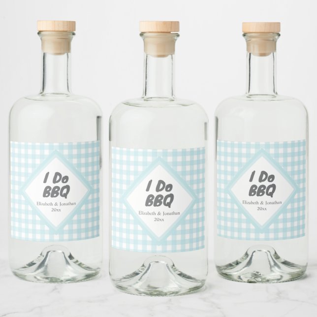 Étiquettes Pour Bouteilles De Liqueur Je fais du BBQ (Bouteilles)