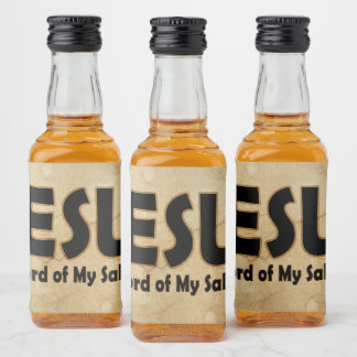 Étiquettes Pour Bouteilles De Liqueur Jésus Seigneur salut