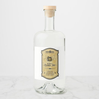 Étiquettes Pour Bouteilles De Liqueur Jus citrouille