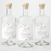 Lavande d'argent frileuse et Merci Mariage blanc