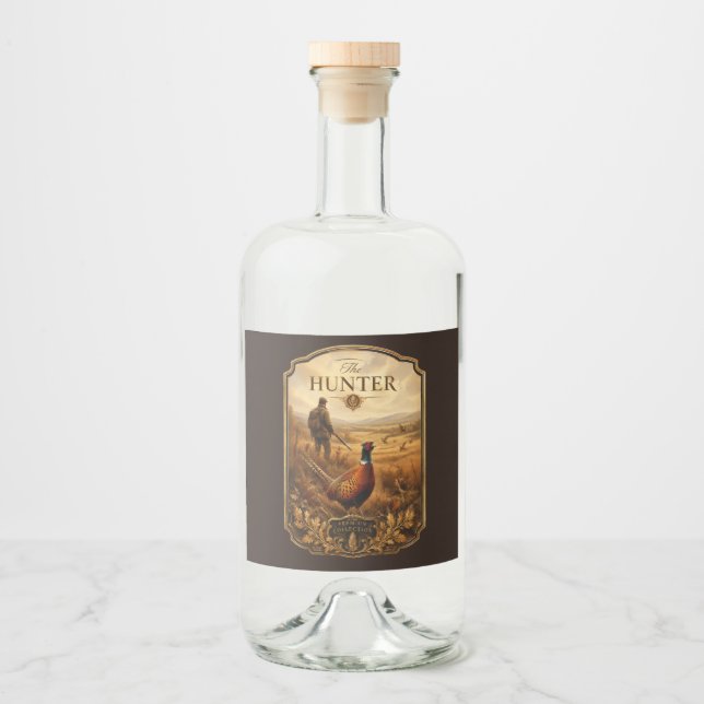 Étiquettes Pour Bouteilles De Liqueur Le Chasseur (Devant)
