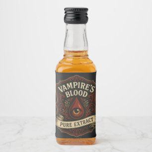 Étiquettes Pour Bouteilles De Liqueur Le sang d'Halloween Vampire