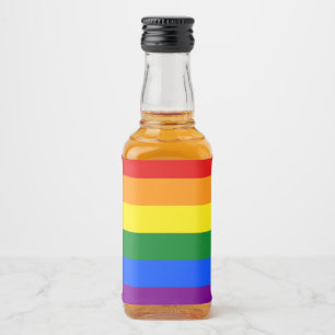 Étiquettes Pour Bouteilles De Liqueur Les couleurs de l'arc-en-ciel