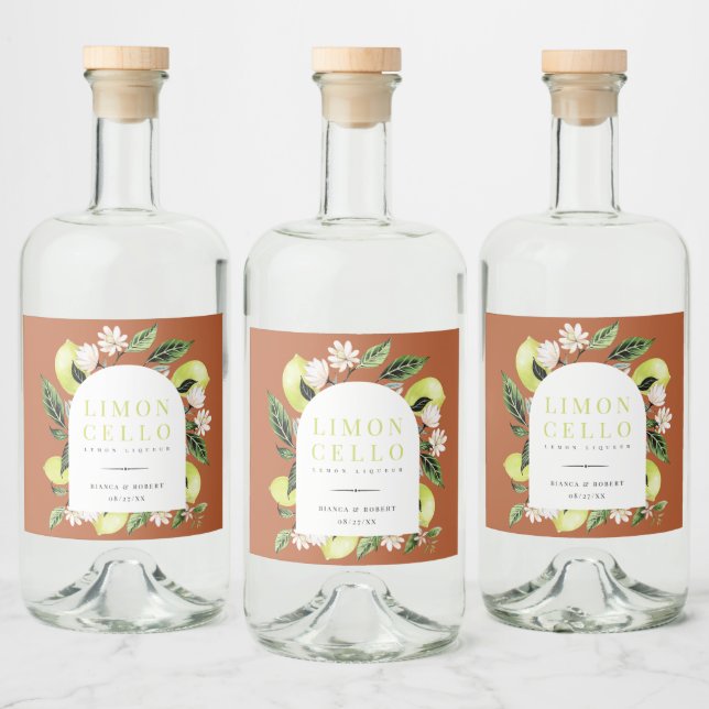 Étiquettes Pour Bouteilles De Liqueur Limoncello (Bouteilles)